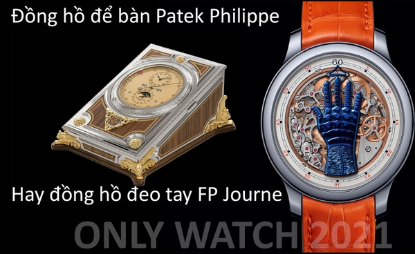 Lựa chọn đồng hồ để bàn Patek Philippe hay đồng hồ đeo tay FP Journe