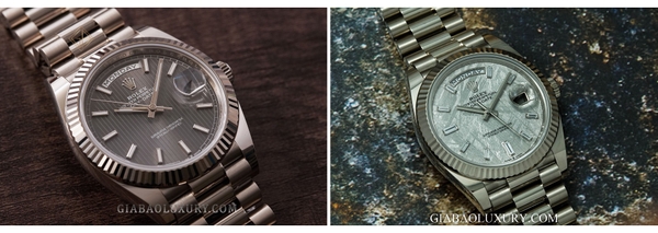 Bạn sẽ chọn mặt số đồng hồ Rhodium hay Thiên thạch của Rolex?