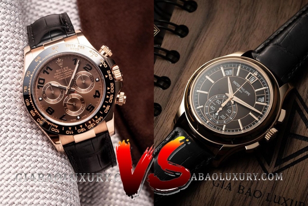 So sánh đồng hồ Patek Philippe 5905R và Rolex Daytona 116515LN