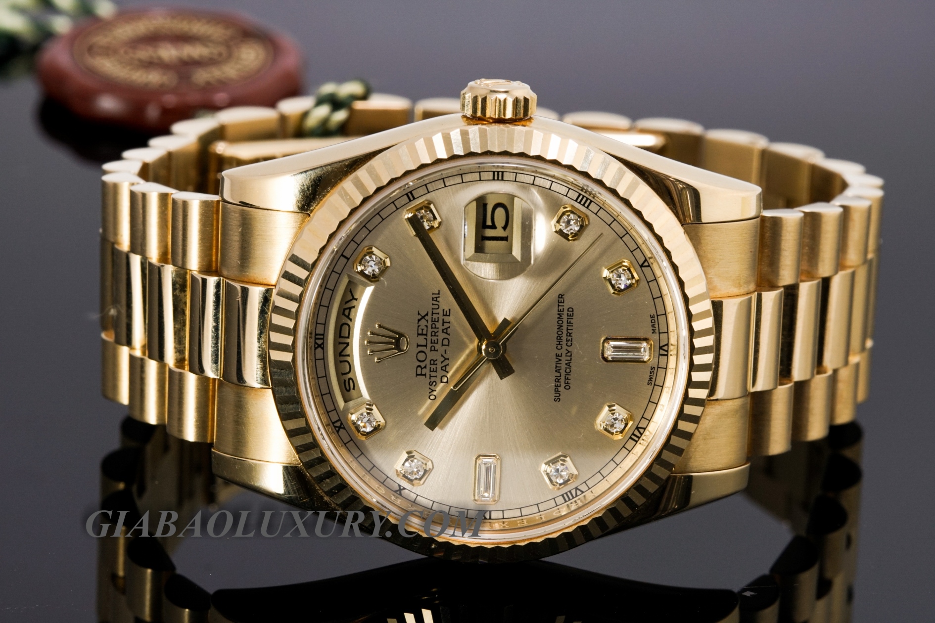 Lời cám ơn tới khách hàng - Anh Dương mua đồng hồ Rolex President Day-Date 118238